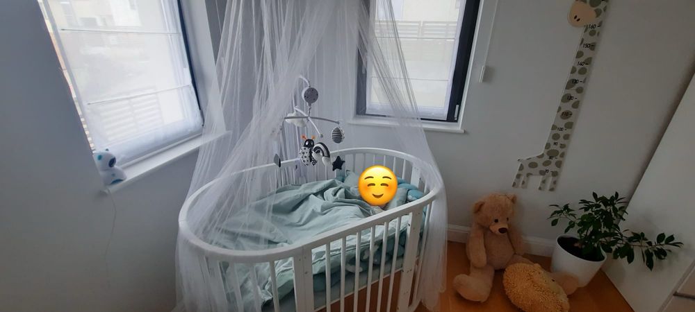 Patut evolutiv pt copii, multifunctional, 7in1 - transformabil, alb