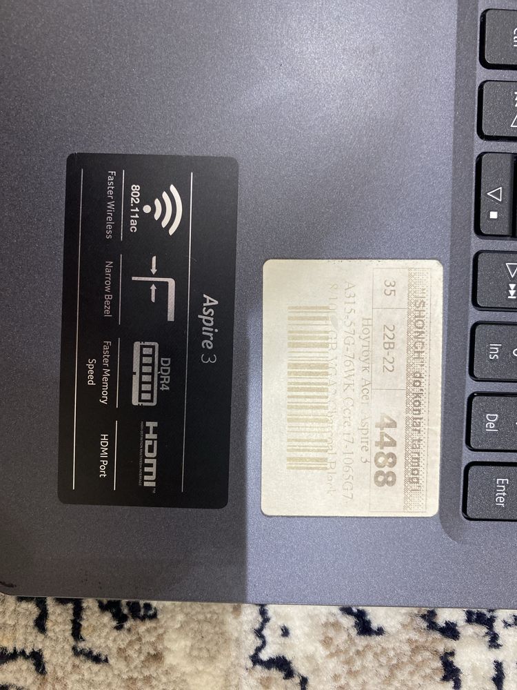 Noutbook Intel core i7 8 Ram 64 bit opreating system x64-based process