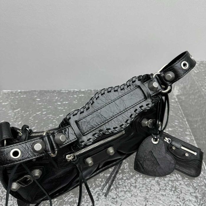 Geanta Balenciaga Le Cagole negru 33cm, Premium