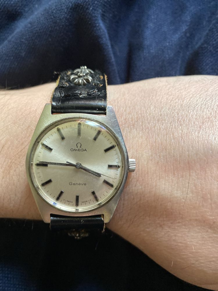 Omega geneve 1955 с естествени диаманти