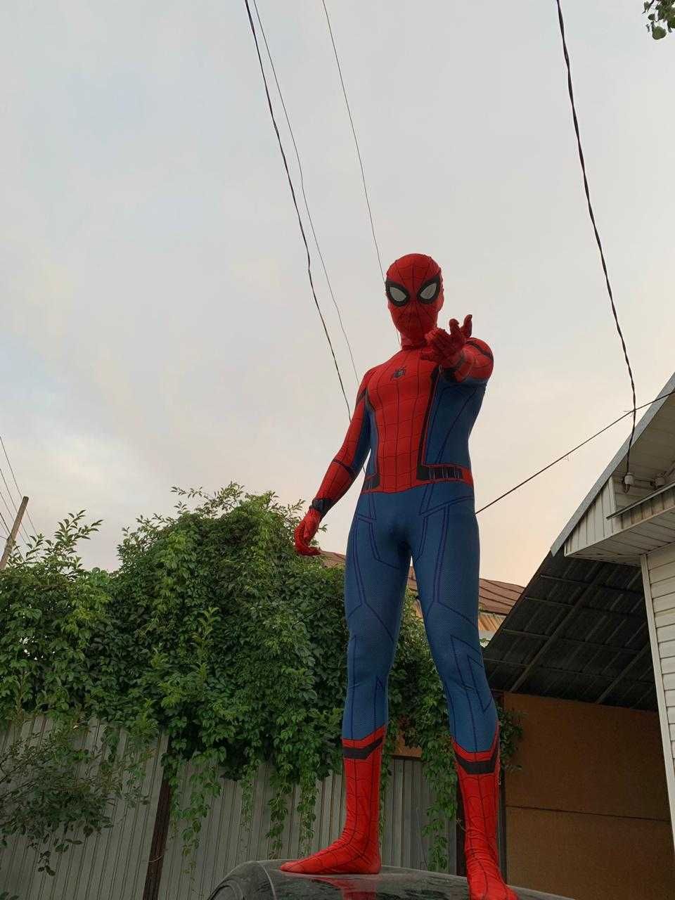 Костюм косплей Человек паук Spider man новый!