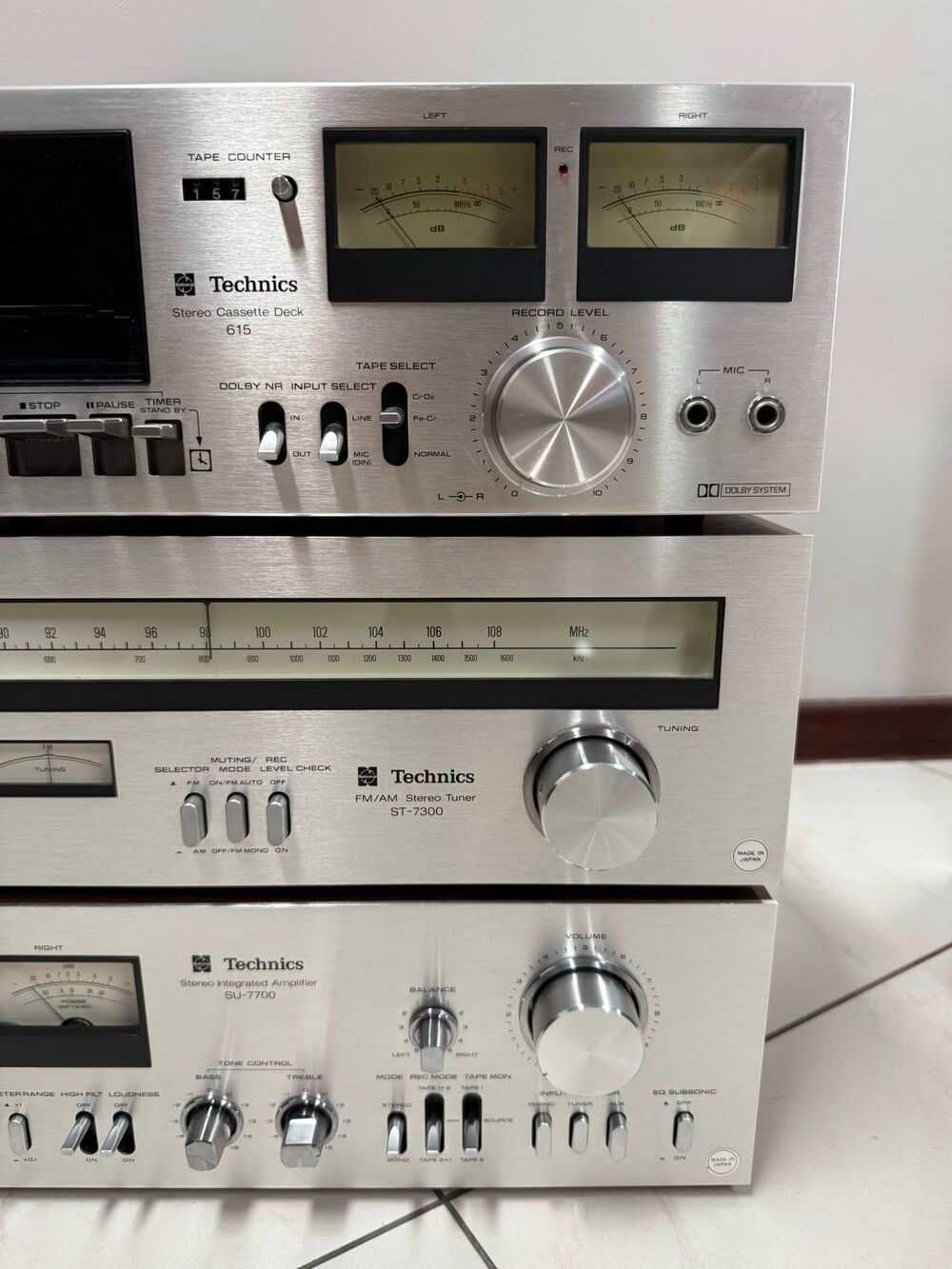 Ретро аудио сет TECHNICS - Усилвател, Тунер , Дек + Колони SB-3030