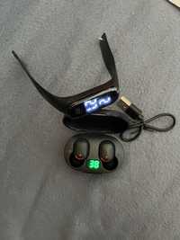 Casti si ceas wireless pachet