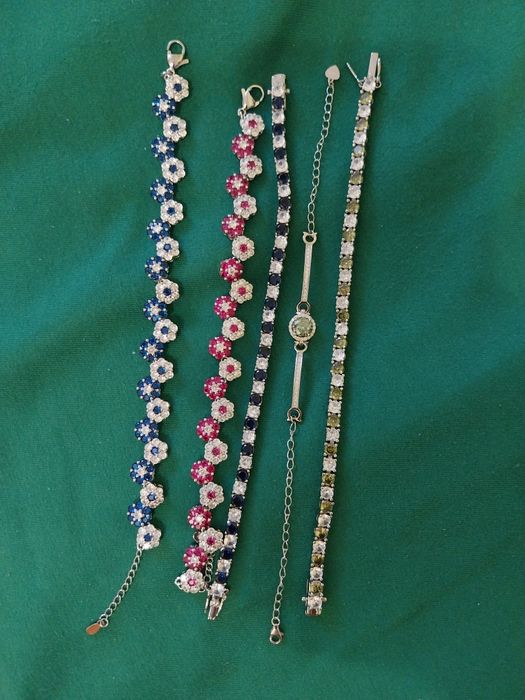 Bratari argint 925 stantate noi cu pietre moissanite certificat 18cm