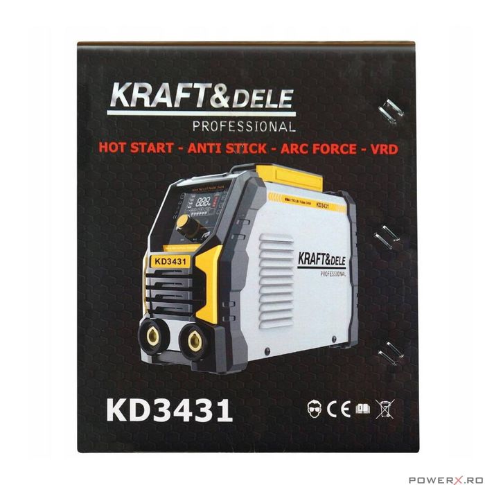 Aparat pentru sudura, invertor MMA TigLift, 340 amperi, Kraft