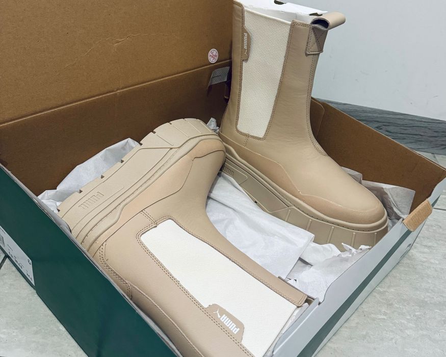 Нови дамски ботуши Puma, естествена кожа