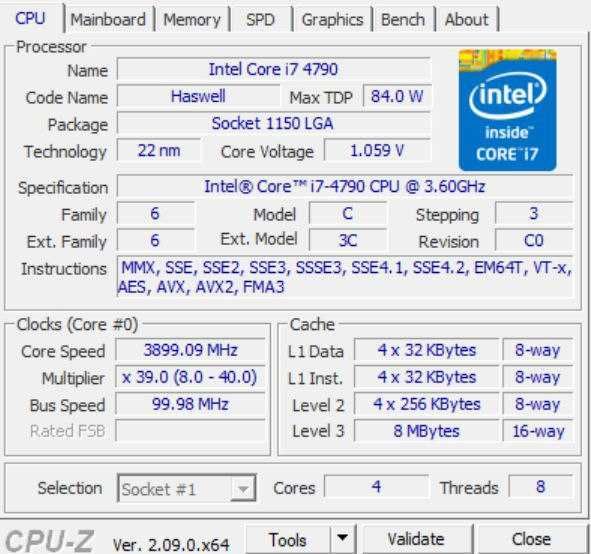 Настолен компютър/Desktop Core i7 4790 16GB RAM SSD/HDD