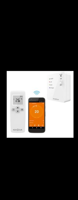 Termostat Wi-Fi cu telecomandă și aplicatie telefon