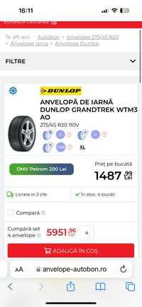 Anvelope DUNLOP de iarna 275/45 R20 NOI