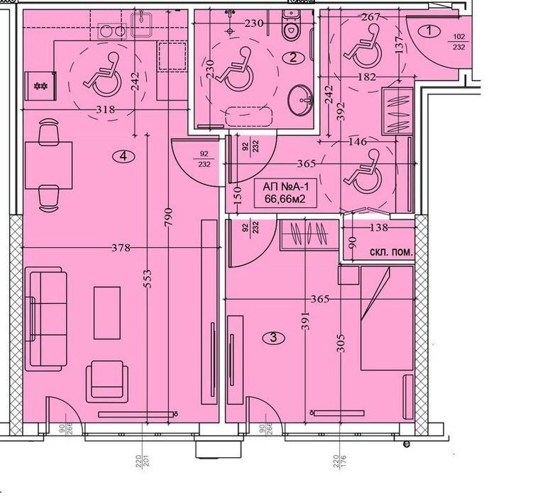 Продава се Двустаен апартамент в София, Полигона - 75 кв.м за 2787 €/кв.м - Снимка #1