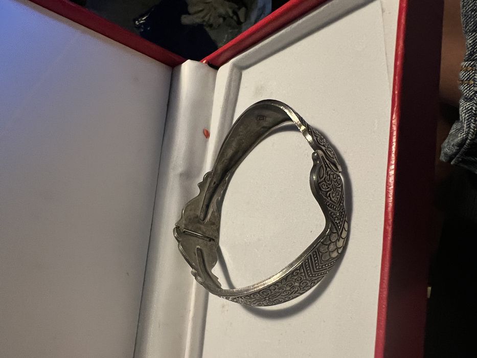 Bratara Vintage Peckham Seamless placata Cu argint,2 capete rotative