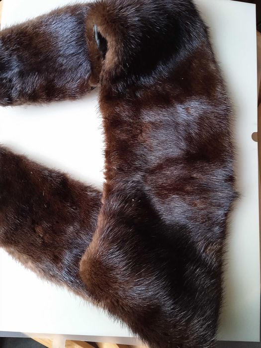 Яка от естествен косъм норка