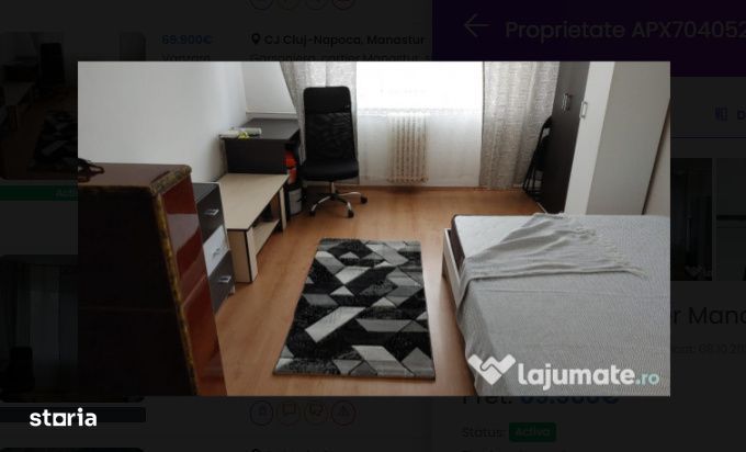 Garsoniera cocheta, 22 mp, etaj intermediar, zona strazii Taberei