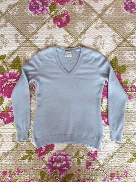 Pulover casmir albastru La Galeria