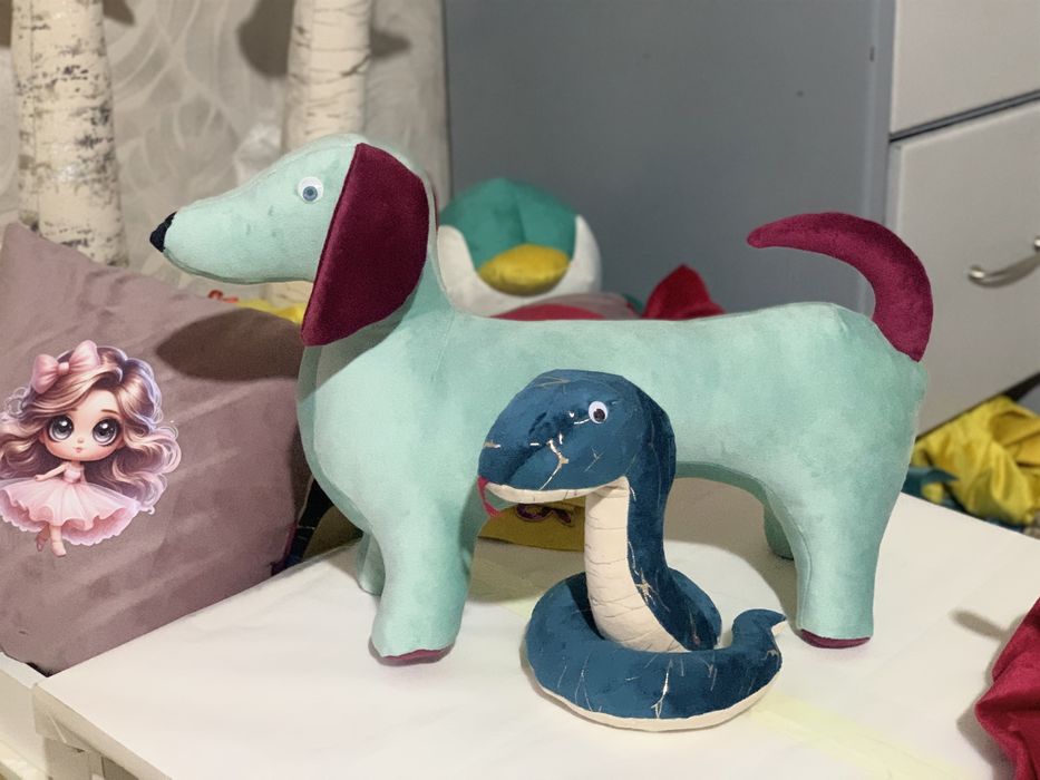 Мягкая игрушка собачка такса