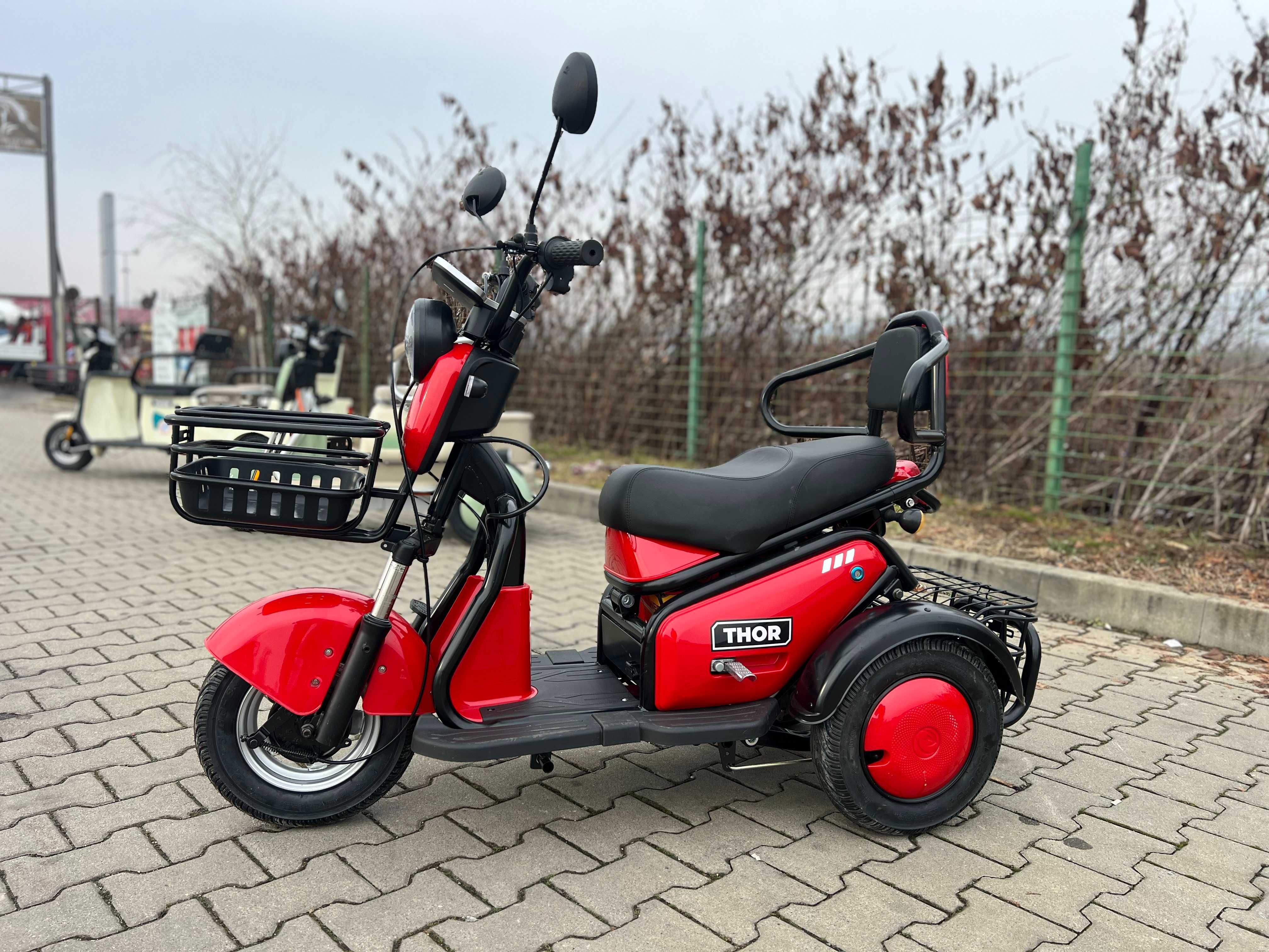Triciclu electric tuk-tuk nou ThorTrixy Agramix