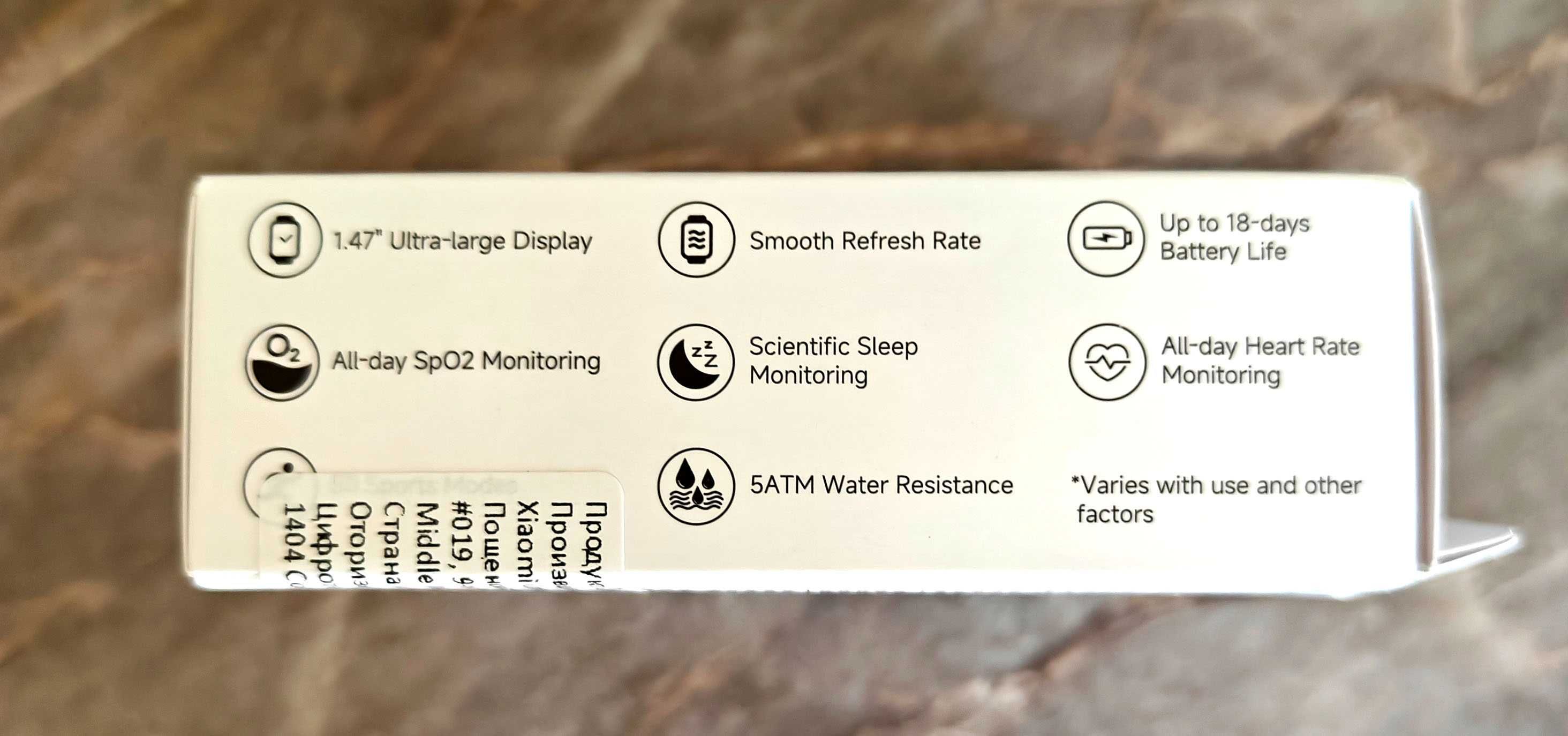 Фитнес гривнa XIAOMI SMART BAND 9 ACTIVE BLACK 1.47 ", пулсомер
