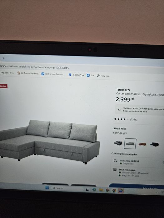 Coltar extensibil spatiu depozitare