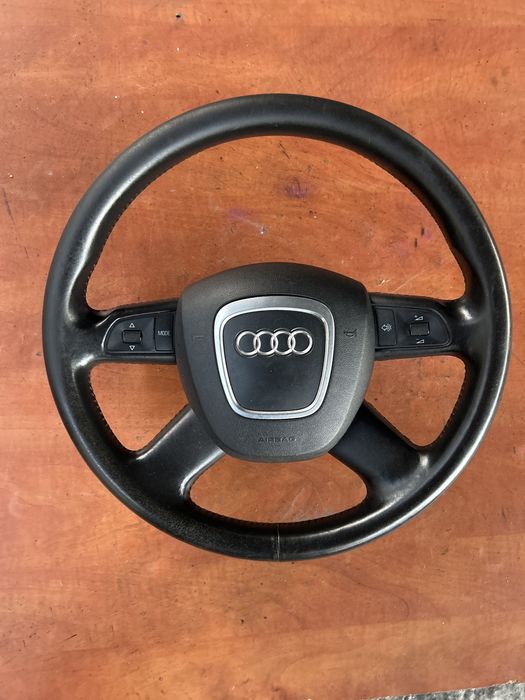 Volan piele cu airbag Audi A4 B7 an 2005-2007model cu comenzi volan