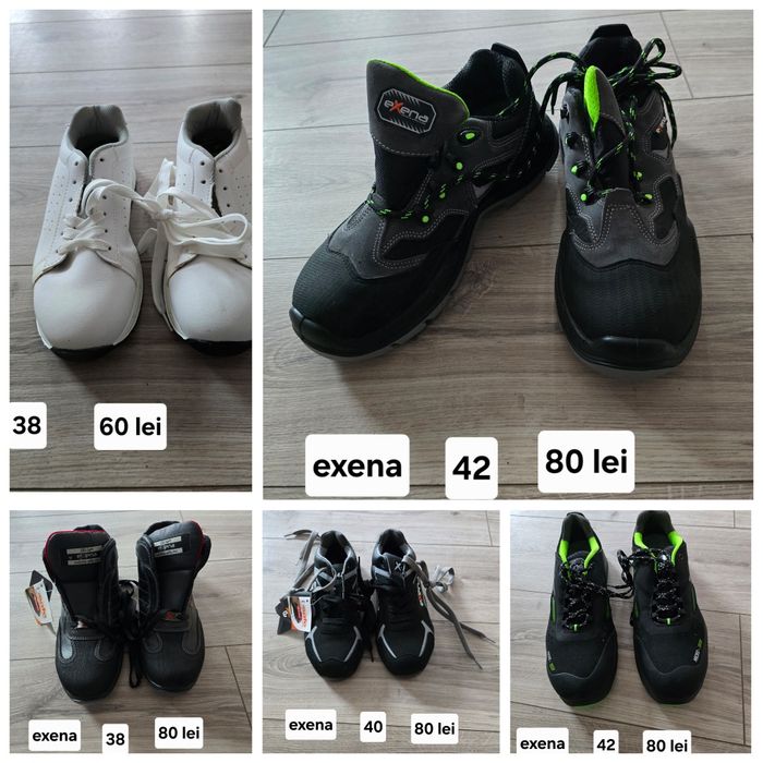 Incaltaminte pentru protecția muncii cu bombeu metalic