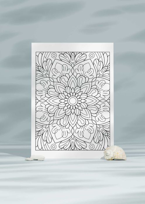 Антистрес Книга за Възрастни - Оцветяване на Мандали