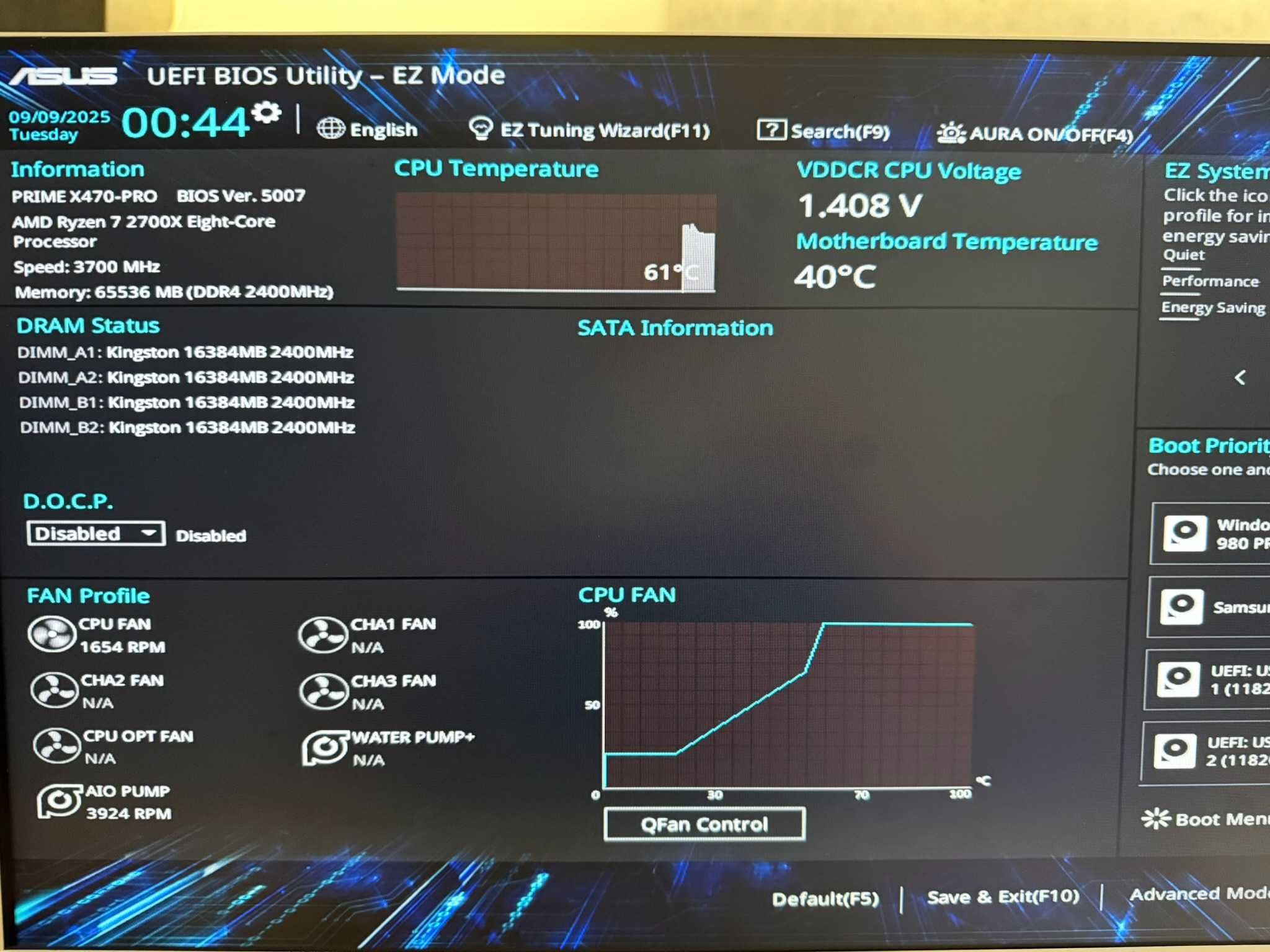 Настолен компютър Asus, AMD Ryzen 7 2700X