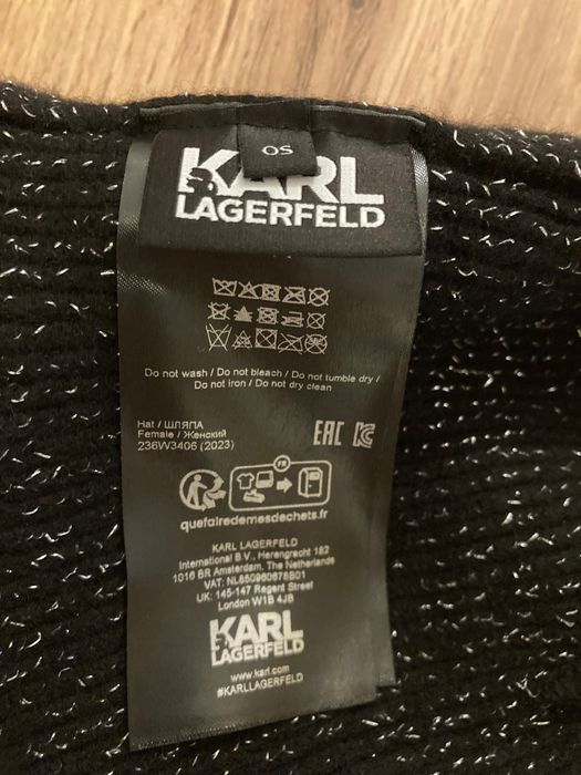 Вълнена дамска шапка Karl Lagerfeld
