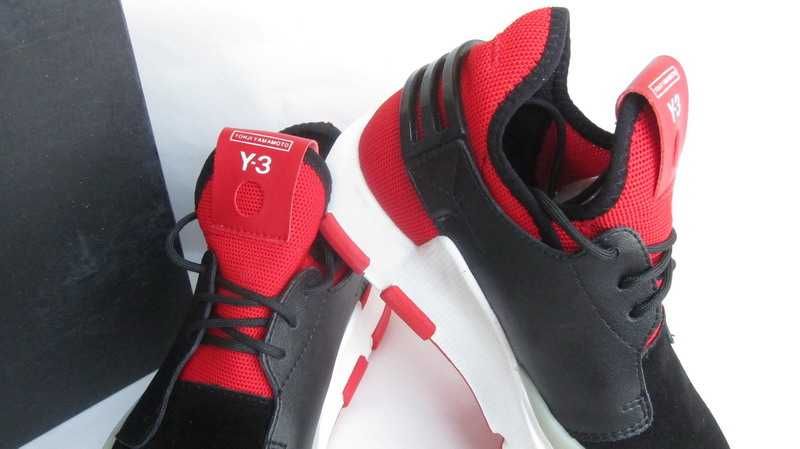 Y3-Model unisex-negru cu rosu
