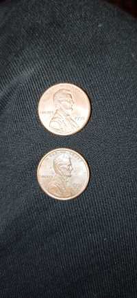 2 monede one cent America