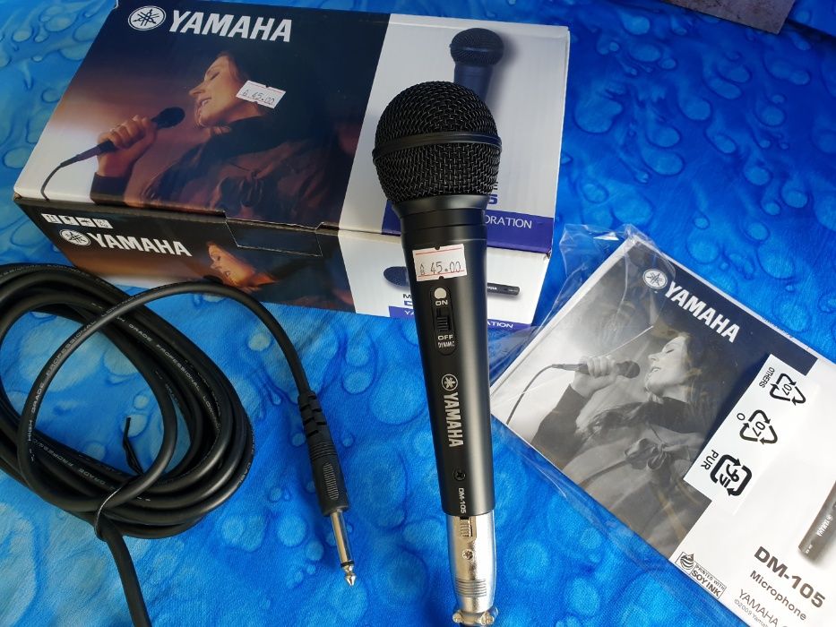 Намален от 45 лв - Микрофон, Професионален микрофон Yamaha с кабел