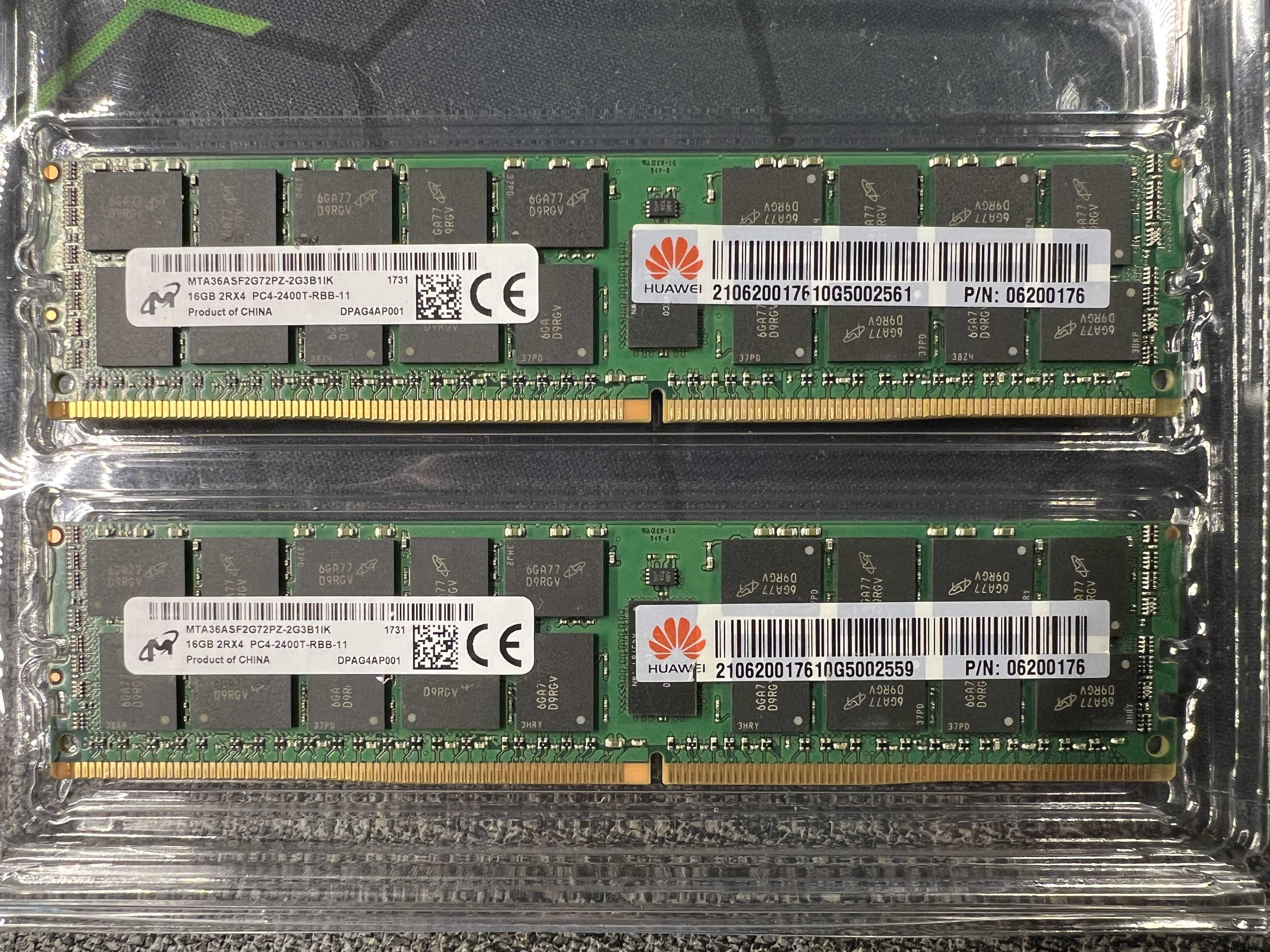 Оперативная память DDR4 ECC RDIMM серверного типа.