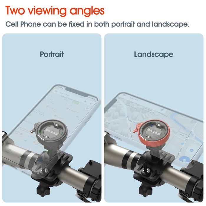 Suport telefon lockon eliberare rapidă rotativ bicicleta quad lock mtb