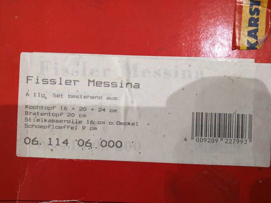 Комплект тенджери FISSLER -Germany