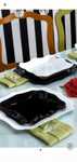Pachet 2 x serviciu de masa  Luminarc Authentic, Alb/Negru