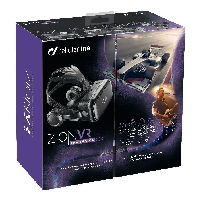 3D Виртуални очила Cellularline Zion VR Audio 3D за смартфони до 6"