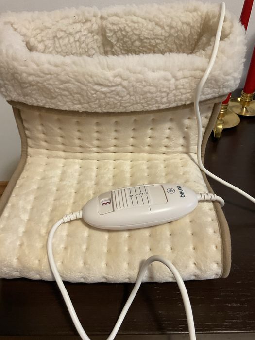 Cizme piele naturala culoare negru,incalzitor pt. picioare Beurer