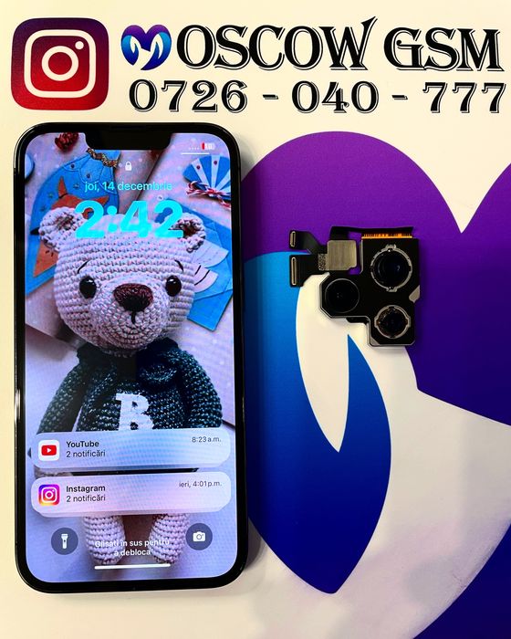  Cameră Spate/Față - Cască Apel iPhone 12 Pro Max 