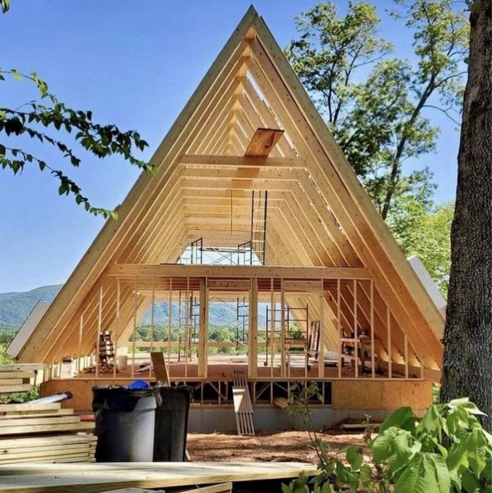 Vand cabane tip A -frame la gata