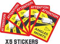 Камион стикер Мъртва зона стикер Angles Morts sticker