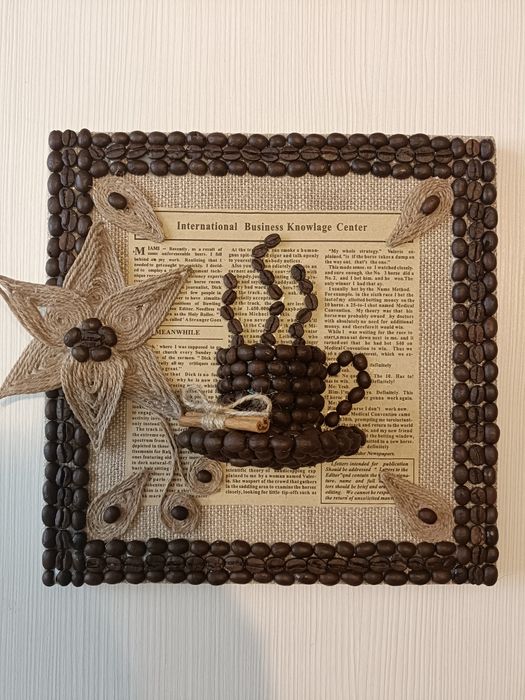Tablou cu cafea 3D - Hande made