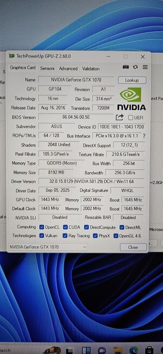 Laptop gaming ROG