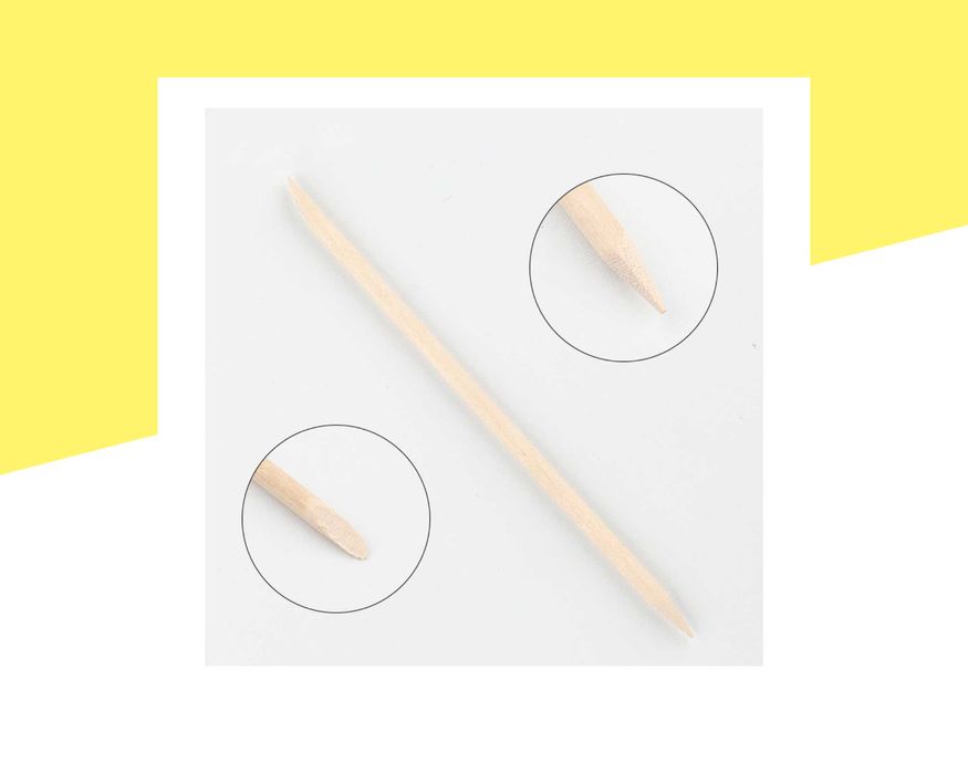 10 броя дървен двустранен избутвач, дървени пръчици