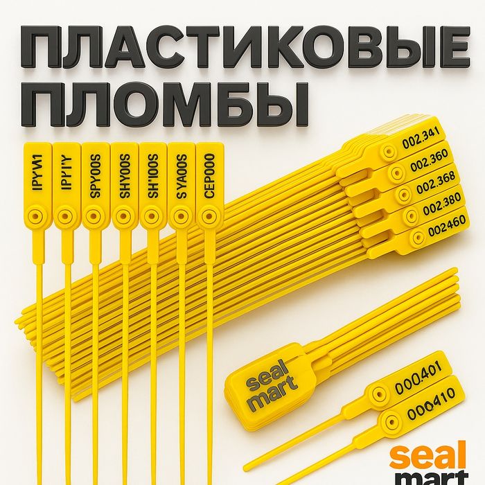 Пломбы пластиковые / Номерные / Для контейнеров, мешков, складов