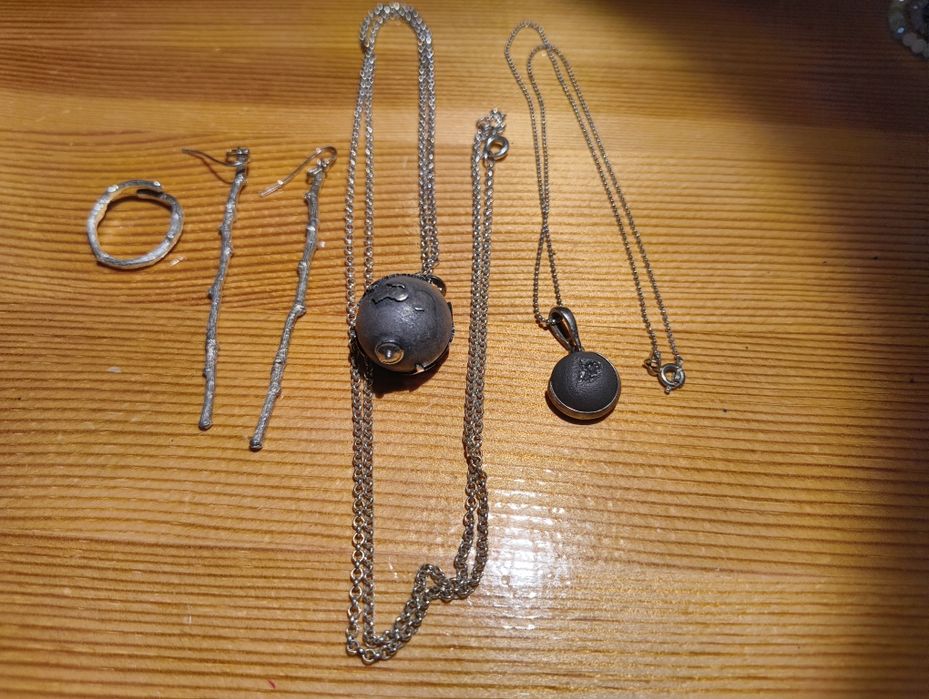 Лот сребърни бижута, Tous, авторска бижутерия