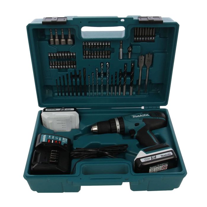 Set Makita HP457DWE10 ,2 Acum. incarcator,valiza+accesorii,sigilat