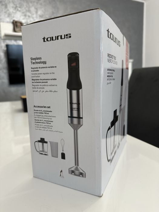 Blenderul de mana Taurus Rocket 1500 Nero Inox 1500 W NOU SIGILAT