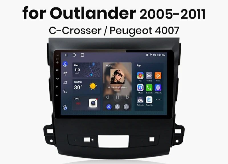 Navigatie Android pt. Mits.Outlander/Citroen C-Crosser/Peugeot 4007