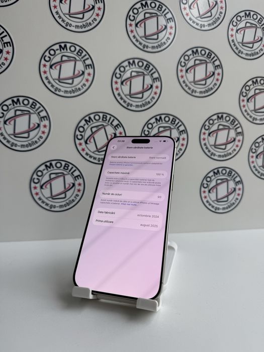 iPhone 16 Pro Max - 256GB - Natural Titanium - 100% - Garantie