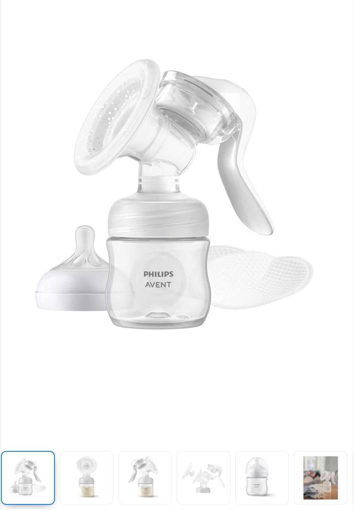 Помпа за кърма за естествено хранене Philips Avent , Ръчна
