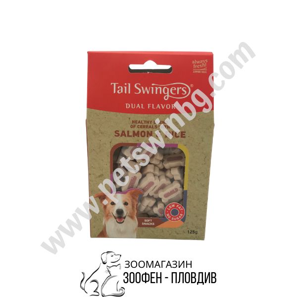 TailSwingers Dual Flavor - Heart/Roll Mix - Salmon/Lamb Rice - 4 вида